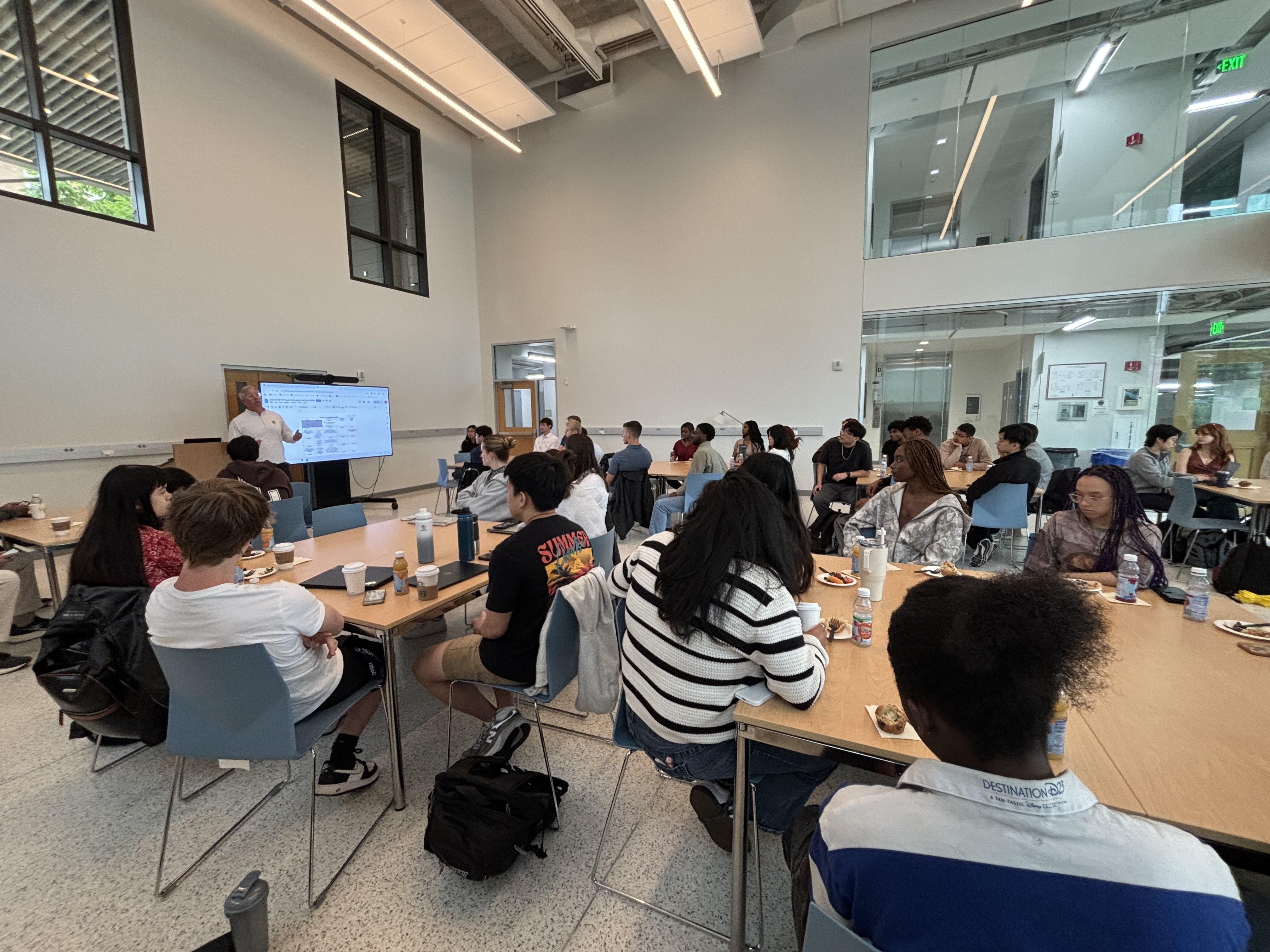 Students gather for orientation