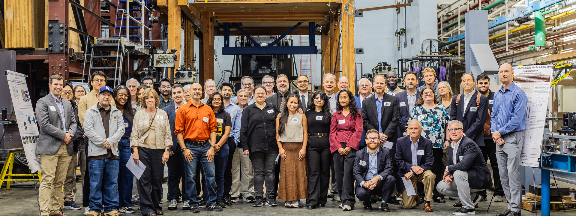 ATLSS 40th Celebration attendees in the testing facility