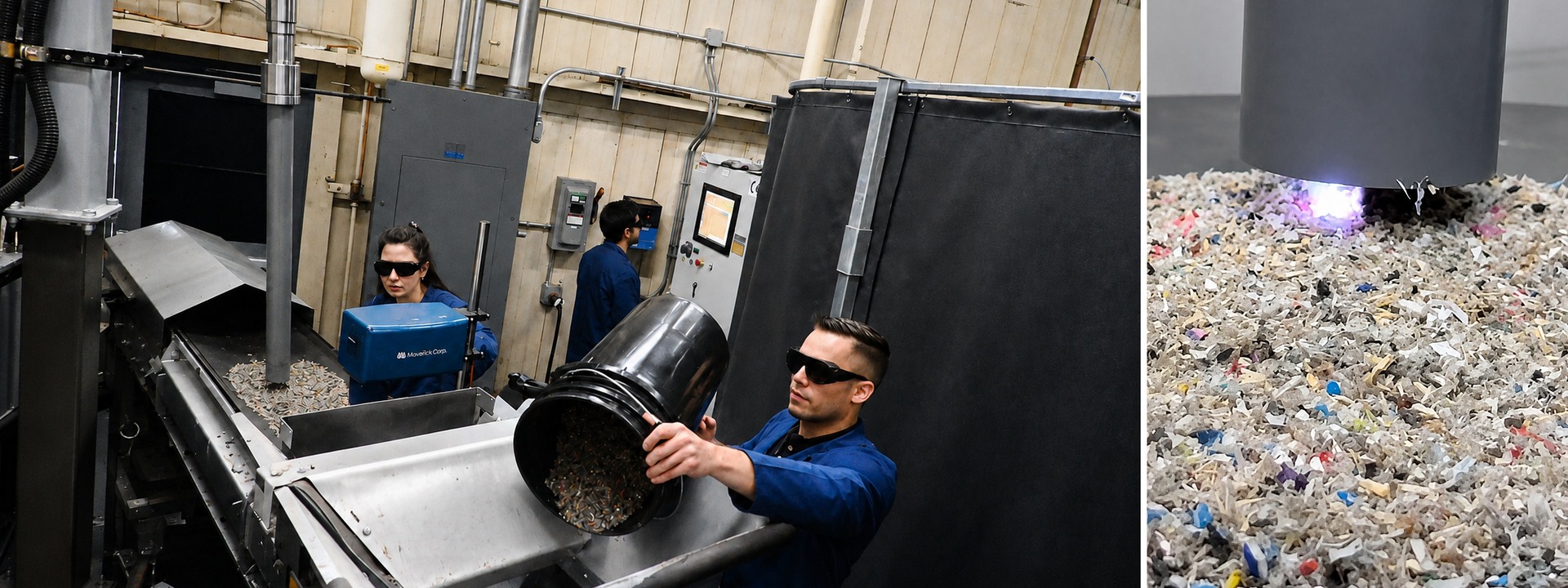 Students prepare gasifier for operation