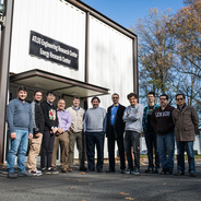 The research team outside the ATLSS facility