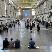 Bay C hosted many posters